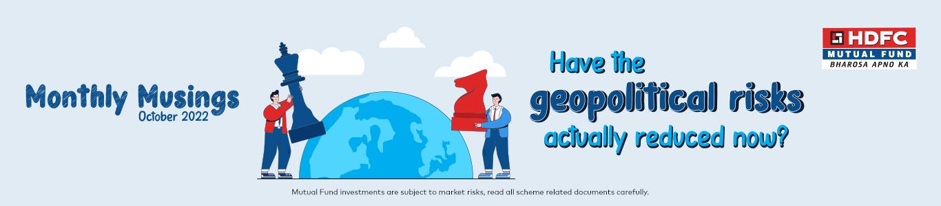 Have the geopolitical risks actually reduced now?