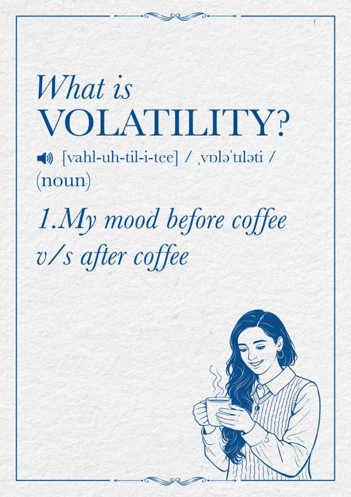 What is Volatility? My mood before coffee v/s after coffee