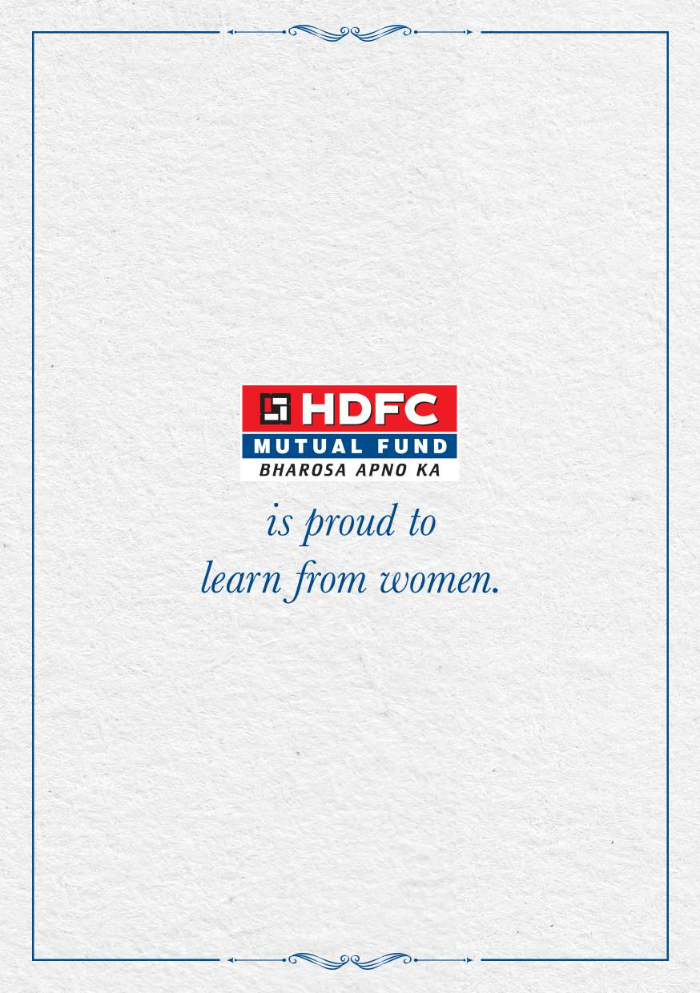HDFC Mutual Fund is proud to learn from women